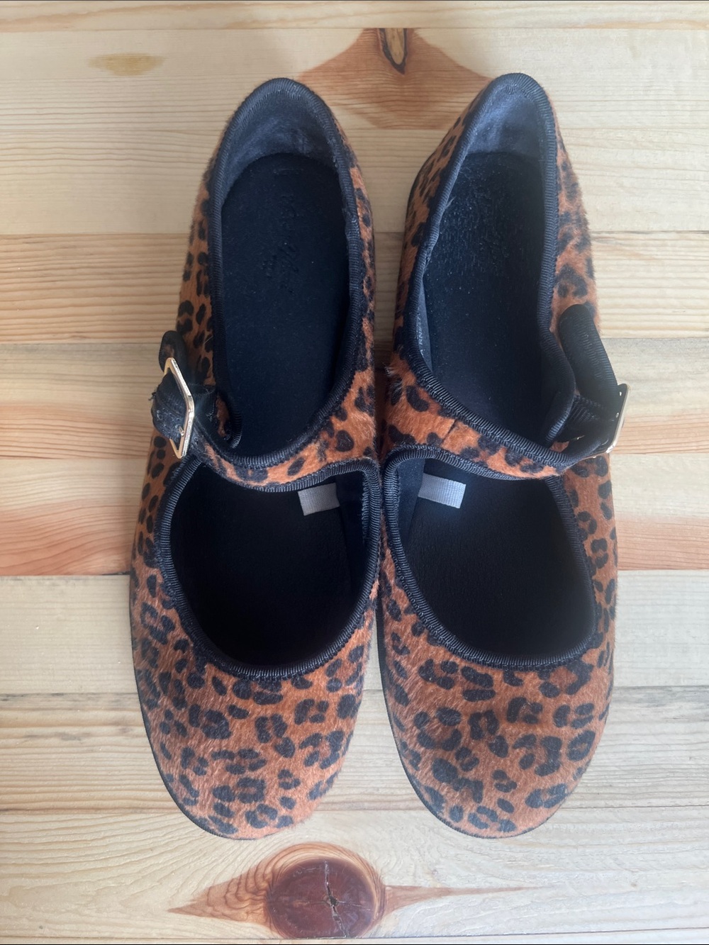 Universal Thread Leopard Print Mary Jane Shoes - Brown